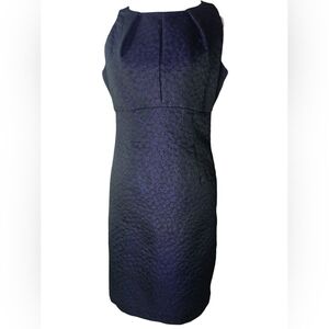 Taylor Party Dress Midi Purple Black and Metallic Size 4